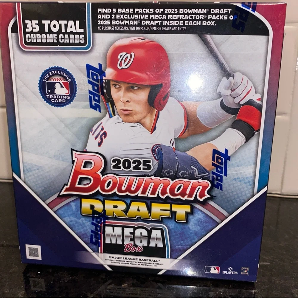 🏟️2025 Topps - Bowman MLB Draft Baseball Trading Card Mega Box⚾️ - Picture 9 of 15